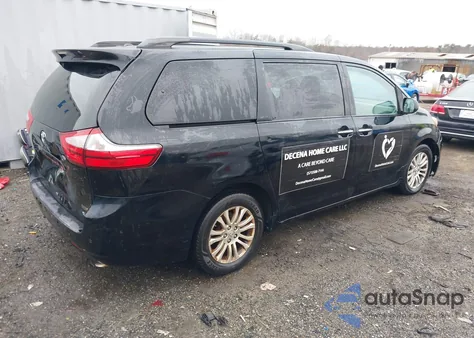 2015 Toyota Sienna Xle Premium 8 Passenger z USA, uszkodzony, nr VIN 5TDYK3DC8FS640224